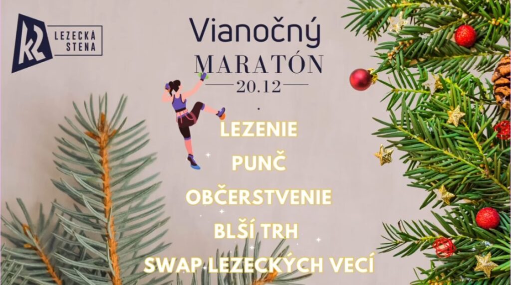 Vianočný maratón na Lezeckej stene K2